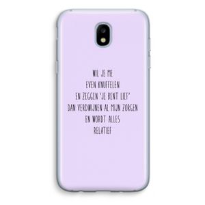 Relatief: Samsung Galaxy J5 (2017) Transparant Hoesje