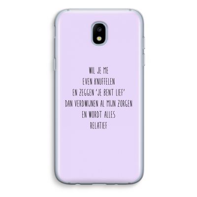 Relatief: Samsung Galaxy J5 (2017) Transparant Hoesje