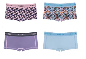 Pieces 4-Pack - Dames short - Graphic Animal