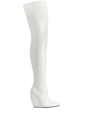 Giuseppe Zanotti bottines Preety 105 mm - Blanc