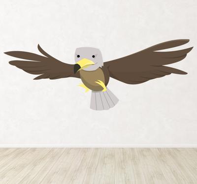 Sticker kinderkamer tekening arend