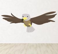 Sticker kinderkamer tekening arend