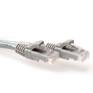 ACT IB3005 U/UTP CAT6A Patchkabel | Snagless | RJ45 Connectoren | Grijs | 5 meter