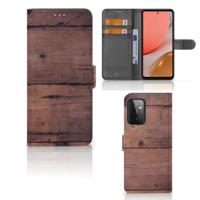 Samsung Galaxy A72 | Book Style Case | Old Wood | Portemonnee hoesje