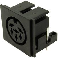 Cliff FC680806 DIN-connector Bus, inbouw horizontaal Aantal polen: 6 Zwart 1 stuk(s)