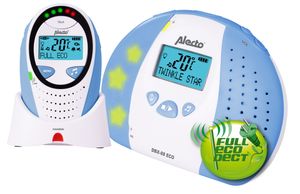 Alecto DBX-88 ECO babyfoon DECT-babyfoon 1 kanalen Blauw, Wit