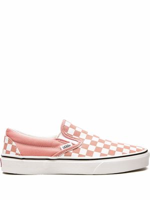 Vans chaussures de skate Classic à motif damier - Rose