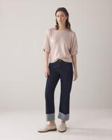 Summum Badwing Boxy Top Metallic Sweat Fluid T-shirt Korte Mouw 504 Rose Smoke Summum Badwing Boxy Top Metallic Sweat Fluid T-shirt Korte Mouw 504 Rose Smoke