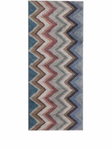 Missoni Home tapis à motif zigzag - Bleu