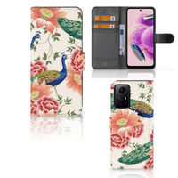 Telefoonhoesje met Pasjes voor Xiaomi Redmi Note 12S Pink Peacock