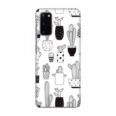 Cactusmotief: Volledig geprint Samsung Galaxy S20 Hoesje