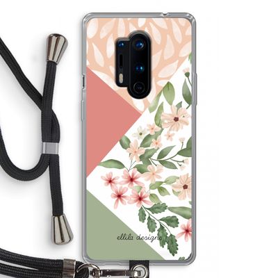 Sweet heaven geometrics: OnePlus 8 Pro Transparant Hoesje met koord