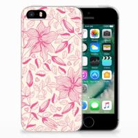 Apple iPhone SE | 5S | TPU Case | Pink Flowers