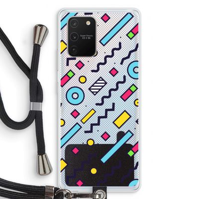 8-bit N°8: Samsung Galaxy S10 Lite Transparant Hoesje met koord