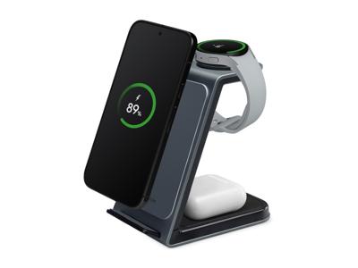 Mobilize Mobilize 3in1 Aluminium Wireless Charger Station 15W