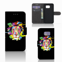 Samsung Galaxy S6 | S6 Duos Leuk Hoesje Lion Color - thumbnail