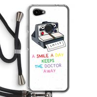 Smile: Pixel 3a Transparant Hoesje met koord