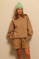 Ganni Ganni - sweater - T3378 Puff Sleeve Sweatershirt - petrified oak