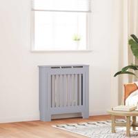 Radiatorafdekking 2 pcs Grijs 78 x 19 x 81.5 cm Bewerkt hout