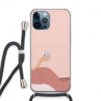 Wine: iPhone 13 Pro Max Transparant Hoesje met koord