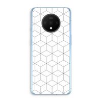 Zwart-witte kubussen: OnePlus 7T Transparant Hoesje