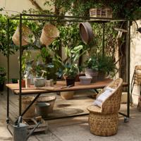 vtwonen Outdoor Eettafel 'Blue Sky' Met decoframe, 220 x 97cm