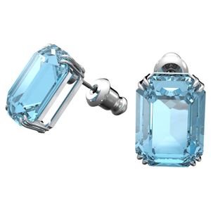 Swarovski 5614935 Oorbellen Millenia Achthoek zilverkleurig-blauw 14x10 mm