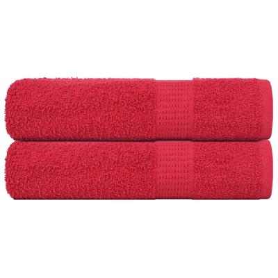 VidaXL Douchehanddoeken 2 st 70x140 cm 360 g/m² 100% katoen rood