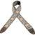 Levys Leathers M8HTV-013 geweven gitaarband met print - vintage wit en geel