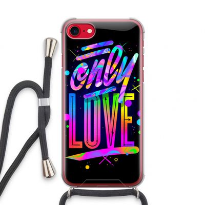 Only Love: iPhone SE 2020 Transparant Hoesje met koord