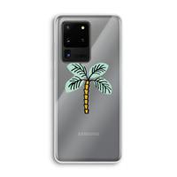 Palmboom: Samsung Galaxy S20 Ultra Transparant Hoesje - thumbnail