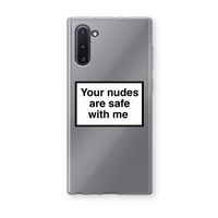 Safe with me: Samsung Galaxy Note 10 Transparant Hoesje