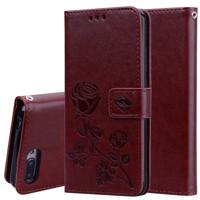 Rose reliëf horizontale Flip PU lederen case voor Huawei Honor 10 lite met houder & kaartsleuven & portemonnee (bruin)