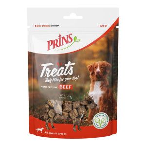 Prins Treats Beef (rund) hondensnack (120g) 2 stuks