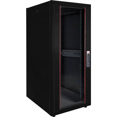 ROLINE 19-inch netwerkkast Basic 32 U, 600x600 BxD Glazen deur zwart