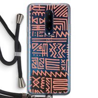 Marrakech Pink: OnePlus 7 Pro Transparant Hoesje met koord
