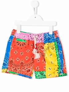 MC2 Saint Barth Kids short à imprimé bandana - Rouge