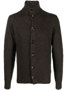 Dell'oglio cardigan à col montant - Marron