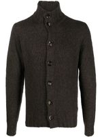 Dell'oglio cardigan à col montant - Marron