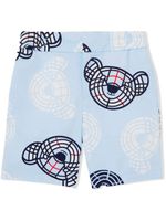 Burberry Kids short Thomas Bear en coton - Bleu