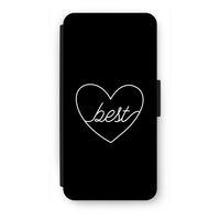 Best heart black: iPhone SE 2020 Flip Hoesje