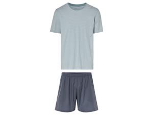 LIVERGY Heren pyjama (M (48/50), Groen/blauw)