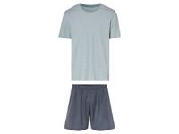 LIVERGY Heren pyjama (M (48/50), Groen/blauw) - thumbnail