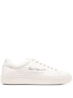 Karl Lagerfeld baskets en cuir - Blanc