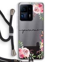 Rozen: Xiaomi Mi Mix 4 Transparant Hoesje met koord