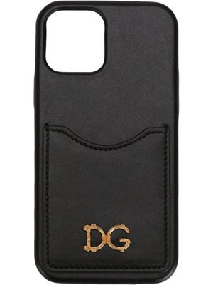 Dolce & Gabbana coque d'iPhone 11 Pro à plaque logo - Noir