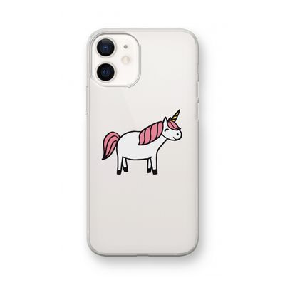 Eenhoorn: iPhone 12 mini Transparant Hoesje