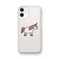 Eenhoorn: iPhone 12 mini Transparant Hoesje