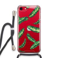 Lange bladeren: iPhone SE 2020 Transparant Hoesje met koord