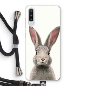 Daisy: Samsung Galaxy A70 Transparant Hoesje met koord